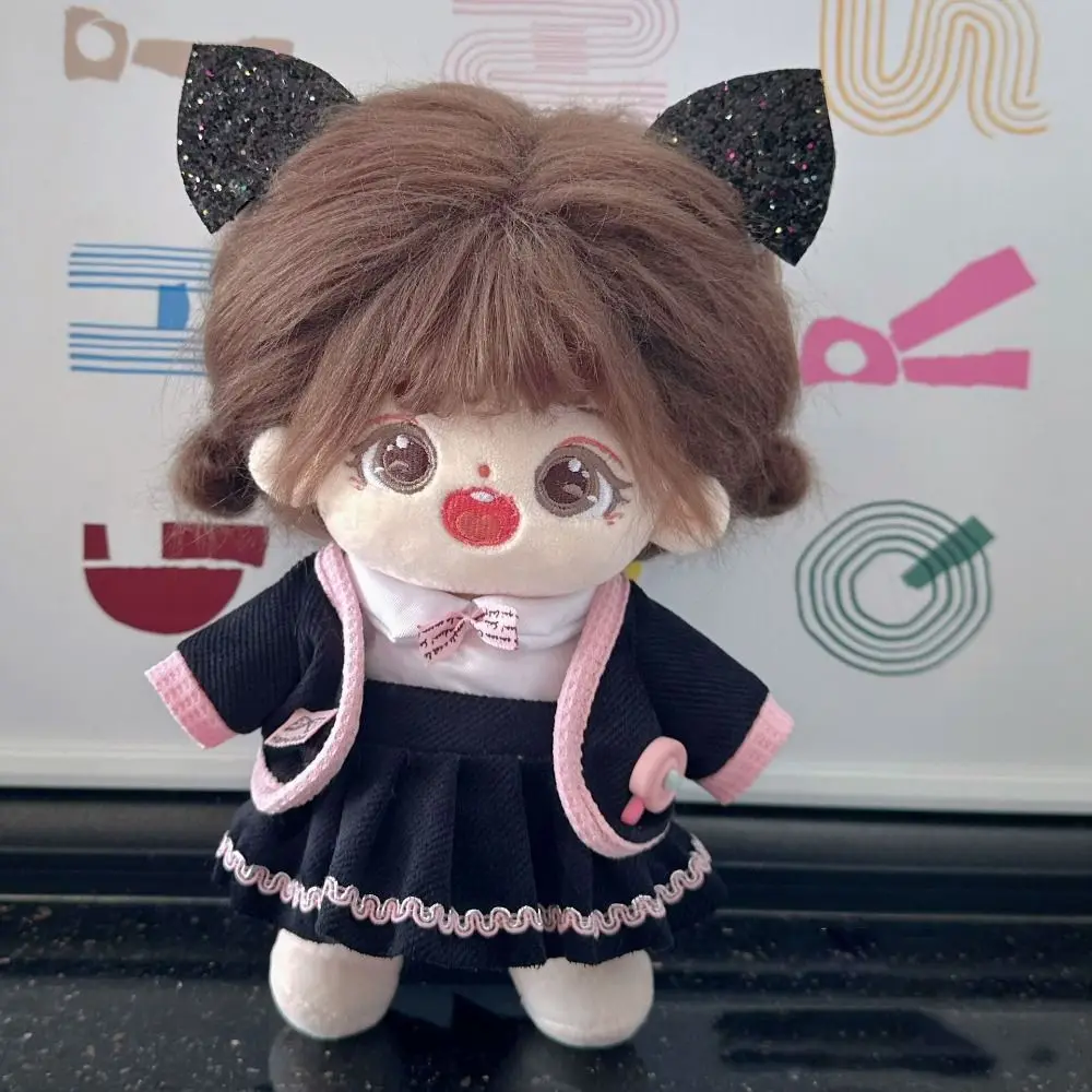 With Cartoon Headband Accessories Doll Lovely Clothes Cute 7 Styles Doll Skirt Princess Dress 20cm Cotton Doll/EXO Idol Dolls