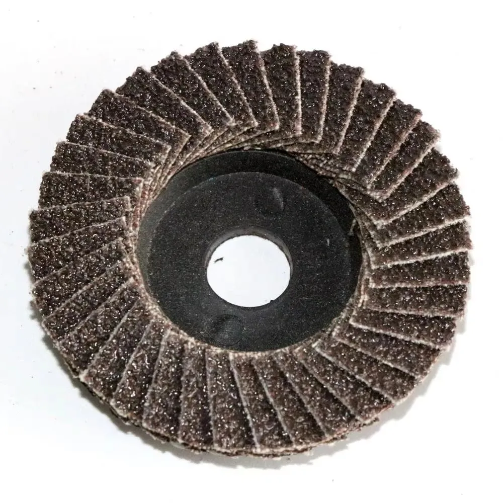 2 Polegada 4 pçs discos de aba rebolo para mini moedor de ângulo de ar para metal madeira e plástico disco de polimento 80 grão