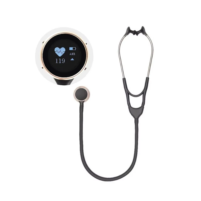 Diagnostic Equipment Electronic Stainless Steel Rechargeable Digital Vision Binaural Stethoscope