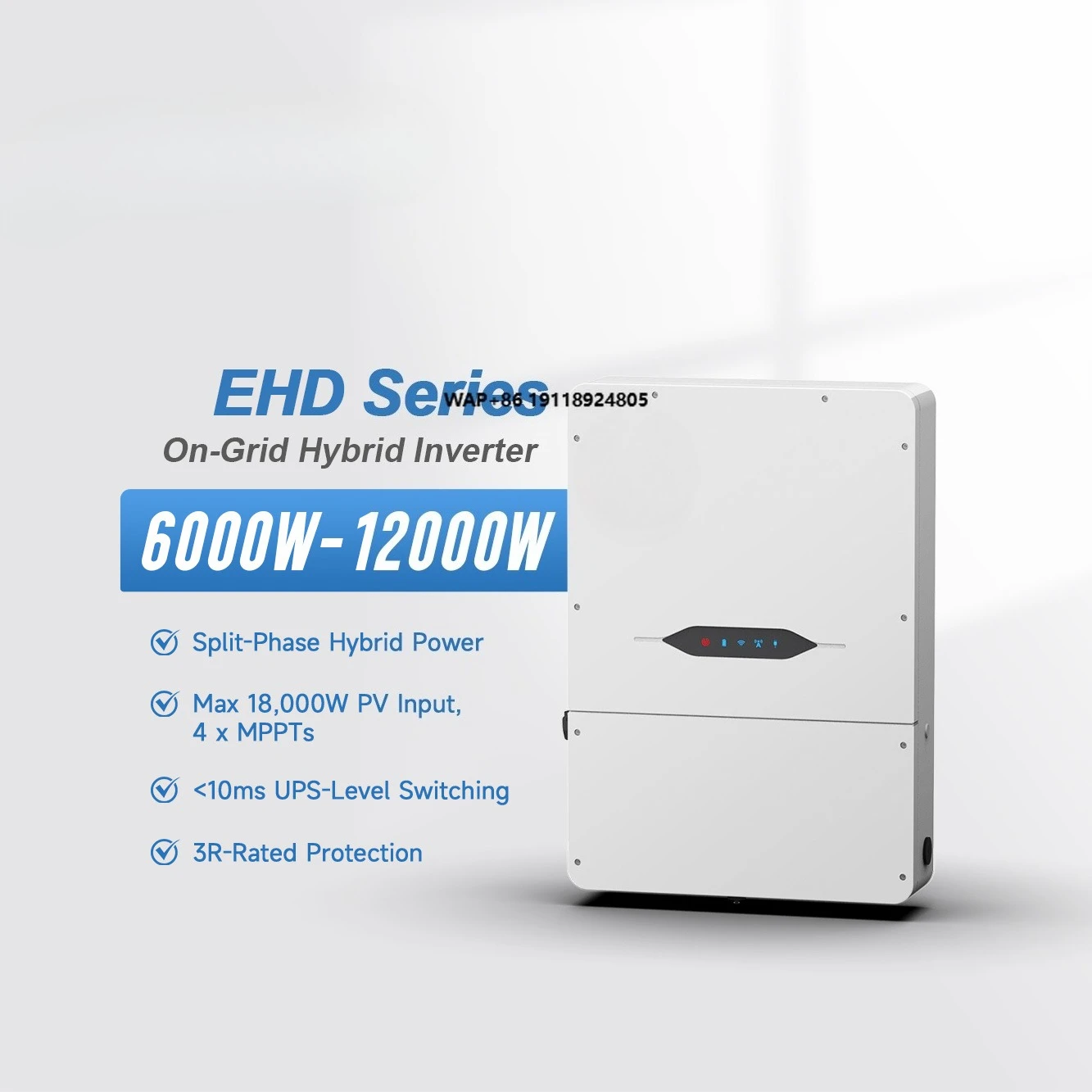 

8KW 8000W Hybrid Solar Split Phase Inverter 120V 240V on Grid Tie Hybrid 8kw 10kw Hybrid Power Inverter