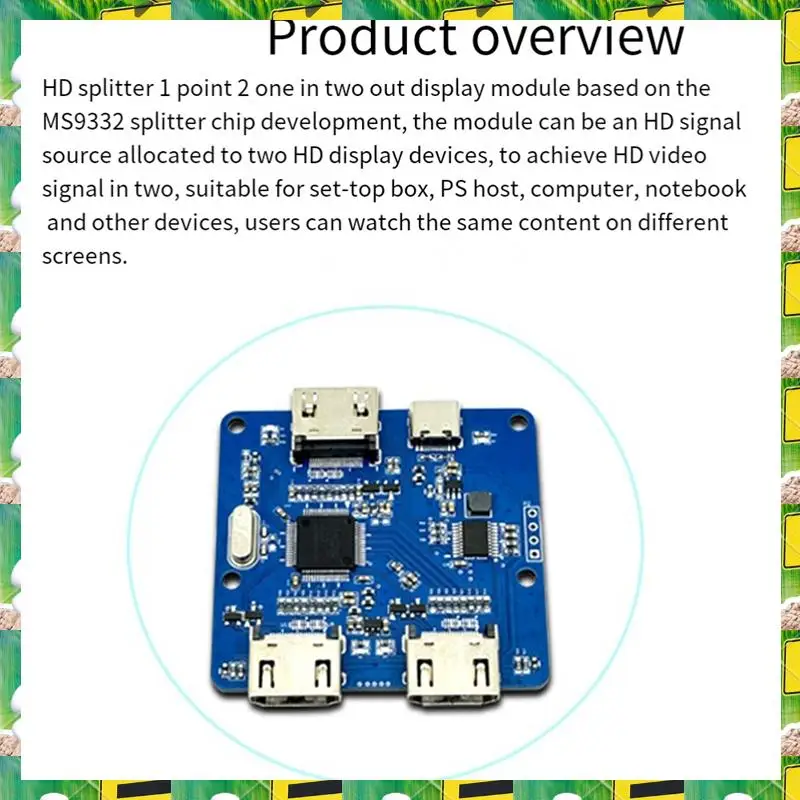 3C Electron Display Module -Compatible Splitter Module 1 In 2 Set-Top Box PS Host Notebook 1 In 2 Out Monitor Module,Display