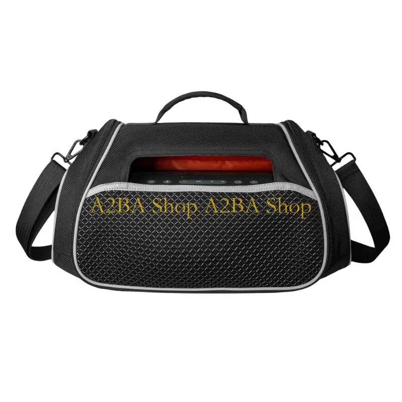 A2BA Carrying Case Speaker Bag For Boom 2 with Fitted Interior, Mesh Sound Panel, Top Handle, Shoulder Strap, Pocket