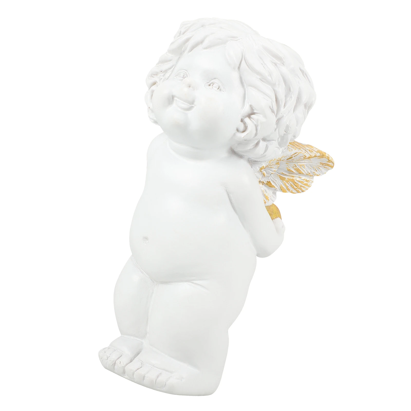 

Resin Angel Desktop Decor Nonfade Lightweight Stable Angel Model Living Room Ornament Crafts Gift Figure