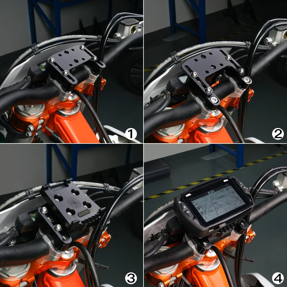 NICECNC Navigation GPS Mount Bracket Holder For Husqvarna TE300 TE250 FE250 FE350 FE450 FE501 TX300 TC125 FC FX 350 2014-2023