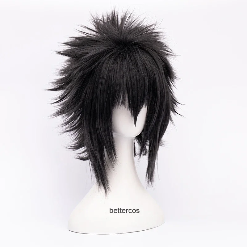 Peruca cosplay com boné para homens e mulheres, cabelo sintético resistente ao calor, Game Final Fantasy XV, Noctis Lucis Caelum, peruca de festa