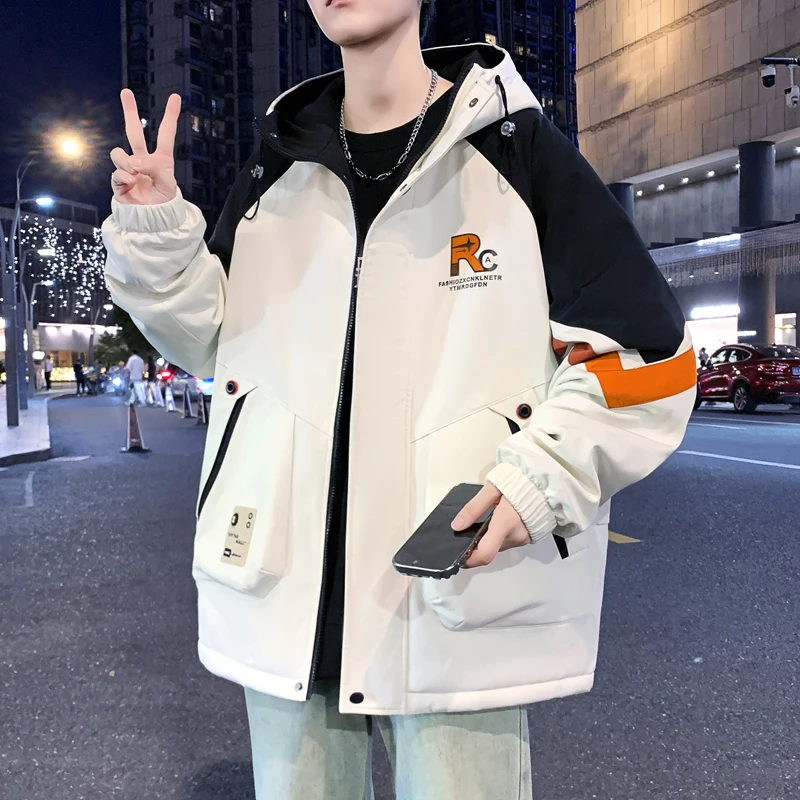 

Fashion Men's Casual Hooded Jackets Spring Autumn Outdoor Streetwear Windproof Cargo Coats Hood & Zipper Closured Tops Clothing