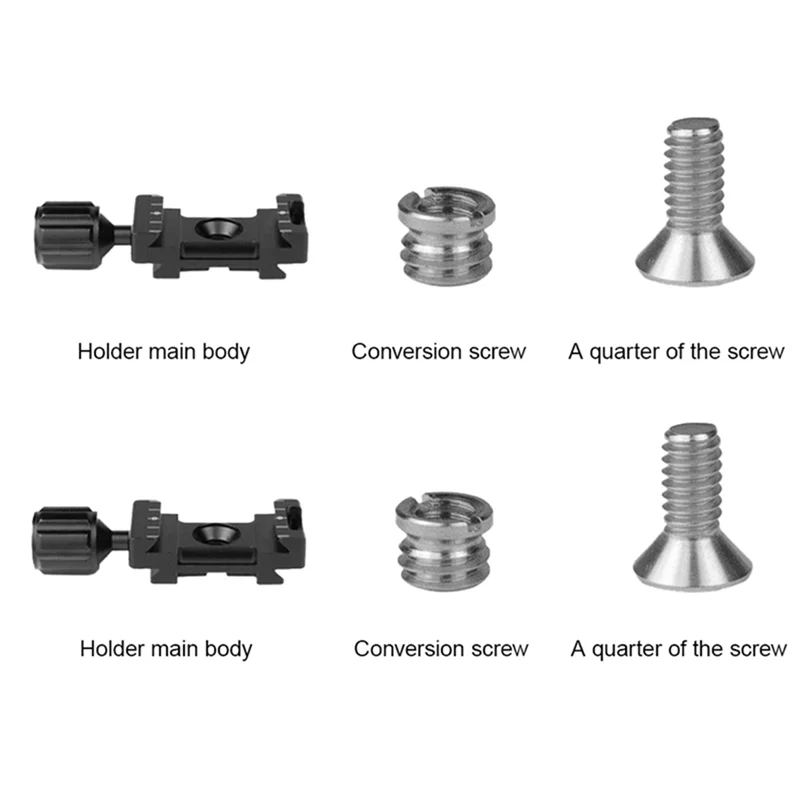 For SLR Photography 2Pcs/Set Universal Quick Release Plate Holder Head Plate Stabilizer Expansion Conversion Clip