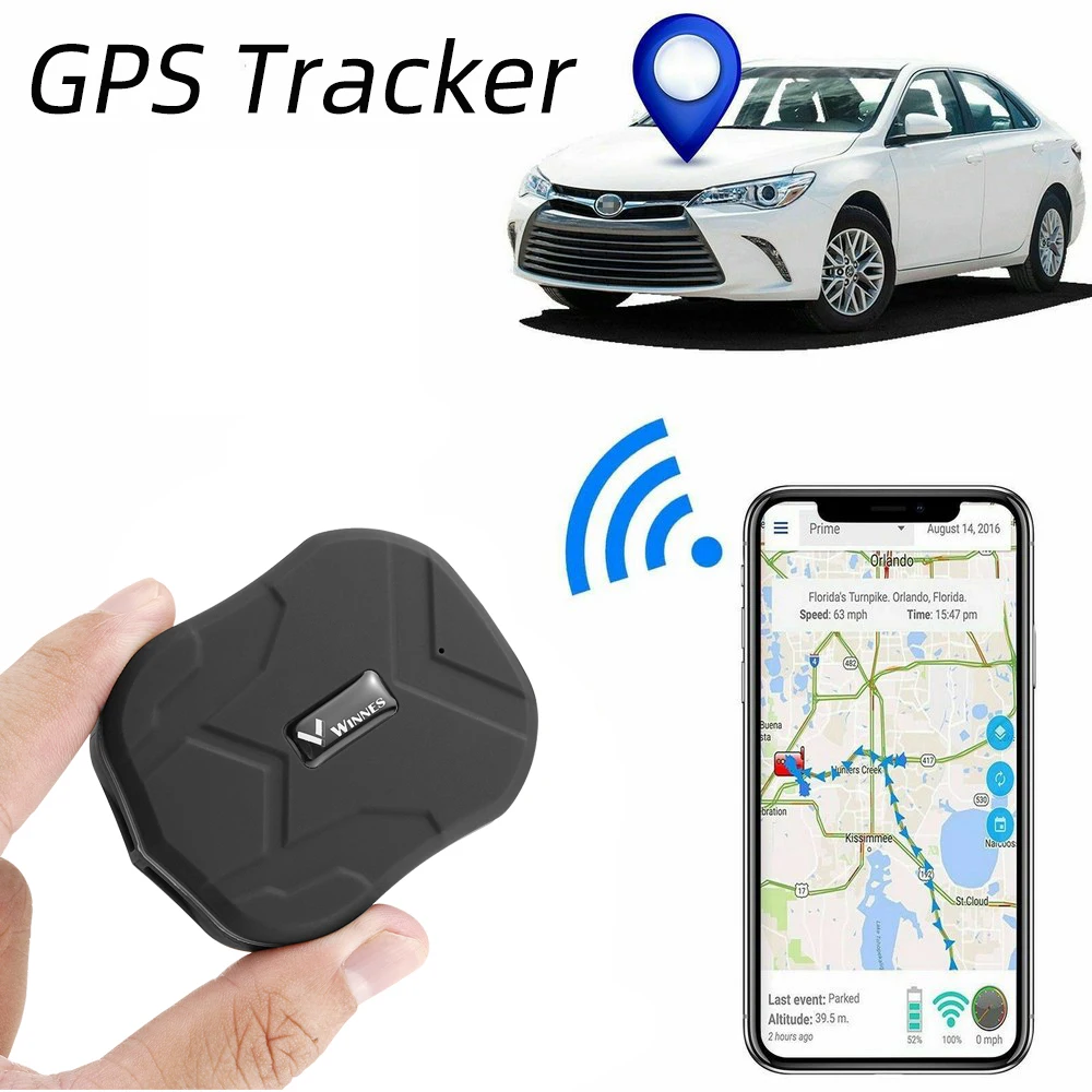 Mini TK905 GPS Car Tracker 1500mah Real Time Tracking Anti-Theft Anti-lost Locator Strong Magnetic Mount SIM Message Positioner