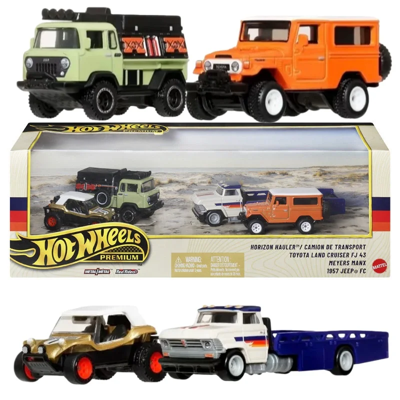 새로운 핫휠 GMH39 SUV 자동차 모델 토요타 랜드 크루저 FJ 43 지프 FC 1:64 다이캐스트 합금 자동차 모델 컬렉션 장난감 생일 선물