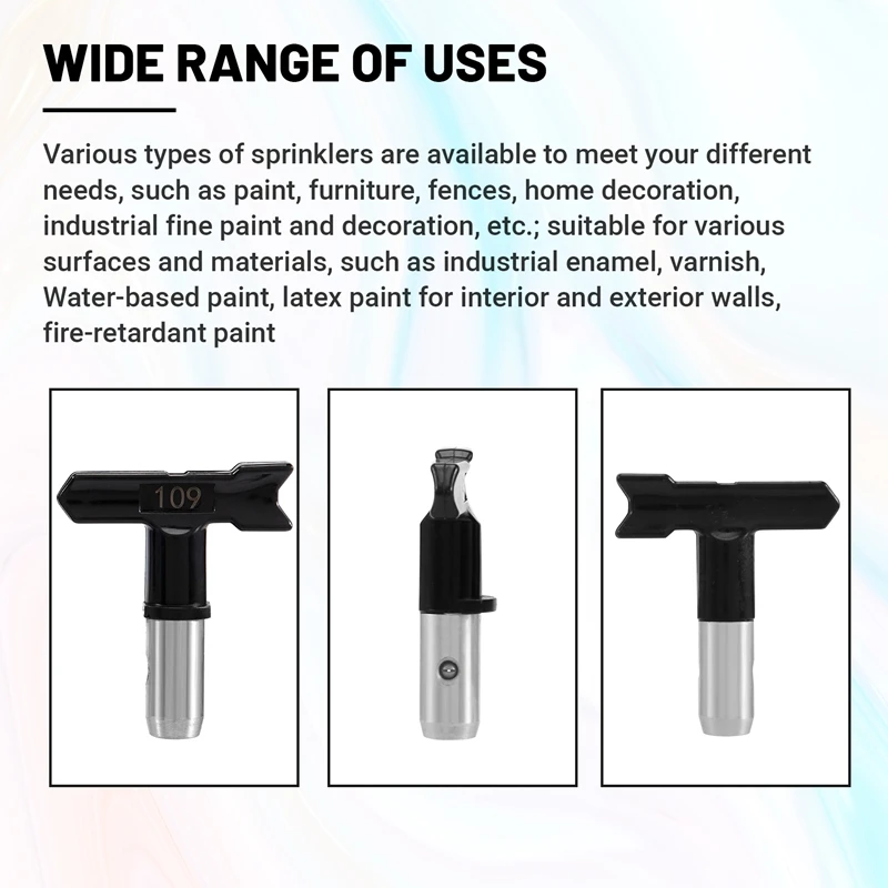 ABRE-5 piezas de puntas de pulverización, boquillas de pulverización sin aire con punta de pulverización reversible para máquina de pulverización sin aire (109, 213, 311, 315, 413)