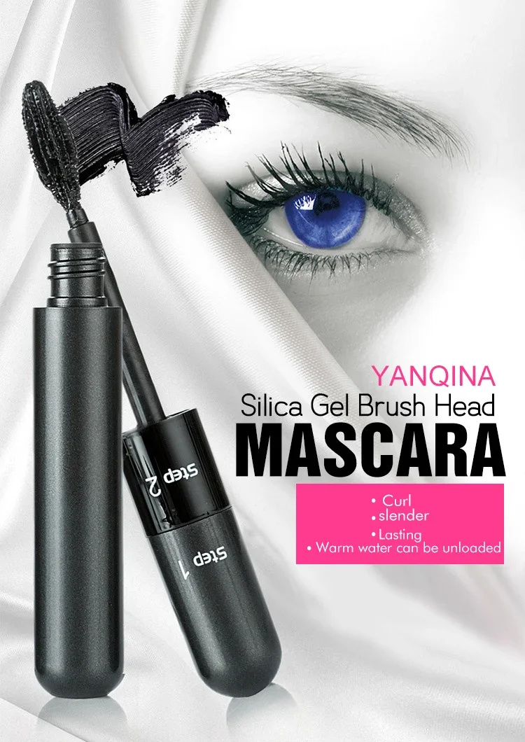 2 in 1 Mascara Thick Curling Lengthening Eyelash Extension Mascara Waterproof Long Lasting 4D Eyelash Mascara