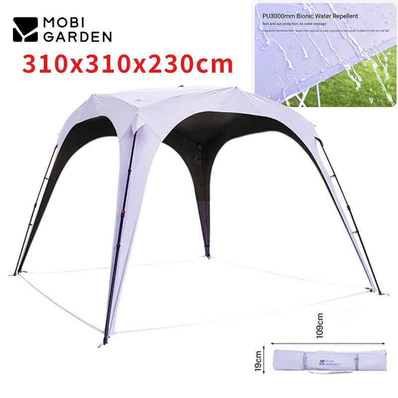 

Автоматический купольный шатер MOBI GARDEN Holiday Dome Po9.0: полностью водонепроницаемый, самонесущая конструкция, быстрая установка за 1 минуту
