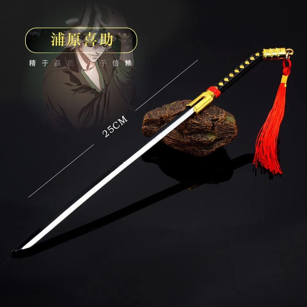 26cm Bleach Anime Replica Zanpakuto with Tassels Benihime Sword Model Kisuke Urahara 1:6 Action Figure Accessory Decoration Toys