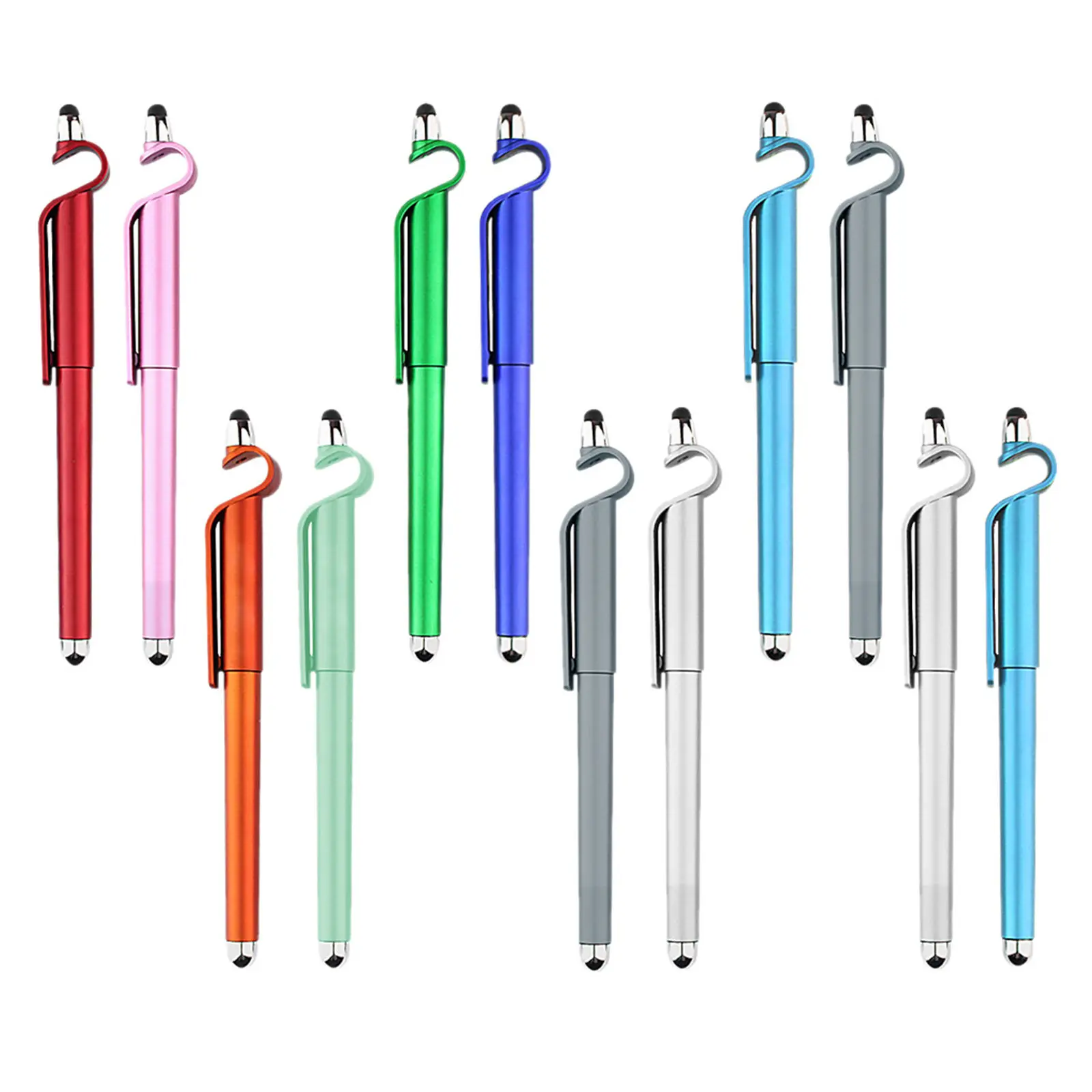 

1 Set Gel Pens Touch Screen Sign Pens Multipurpose Stationery Cellphone Stand Refillable Comfortable Grip Cellphone Stand