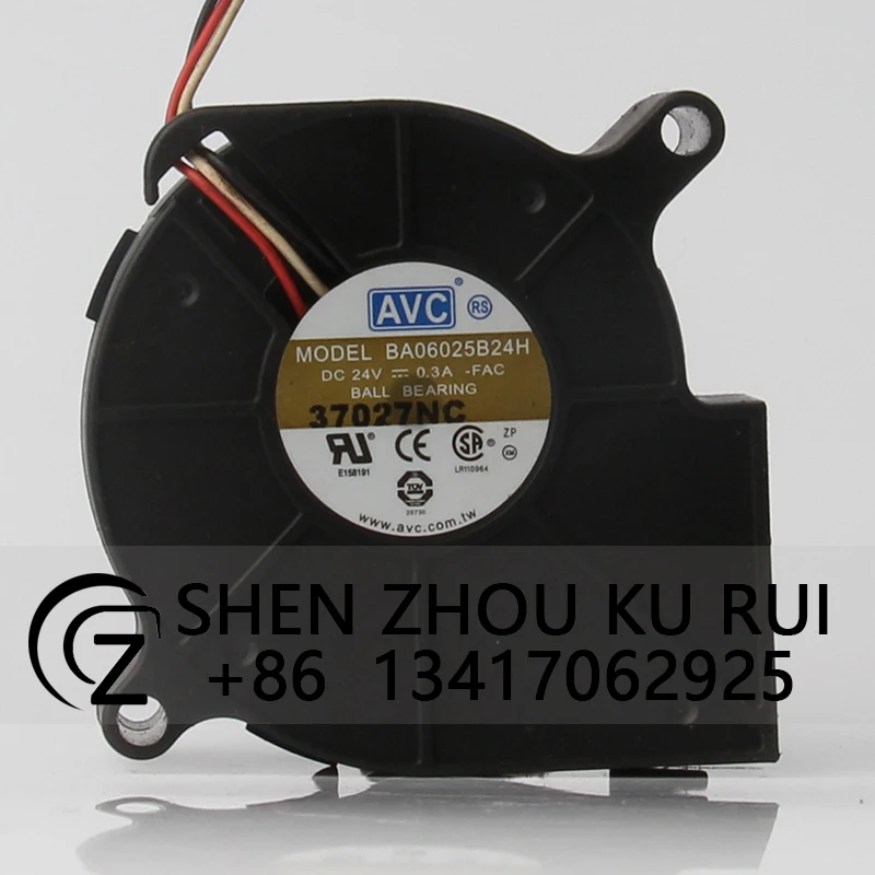 Case Cooling Fan for AVC 60×60×25mm 6025 6CM 24V  Violent Inverter Axial Flow Centrifugal Ventilation BA06025B24H