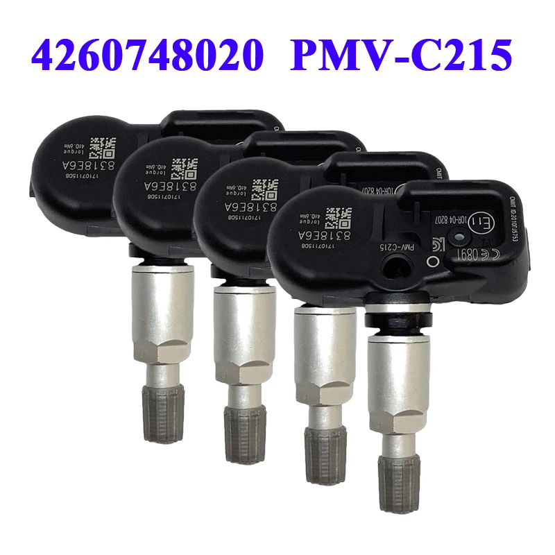 

4 PCS 42607-48020 PMV-C215 433MHZ Tire Pressure Sensor TPMS For Toyota Land Cruiser C-HR RAV4 Camry for Lexus LX570 RX450h
