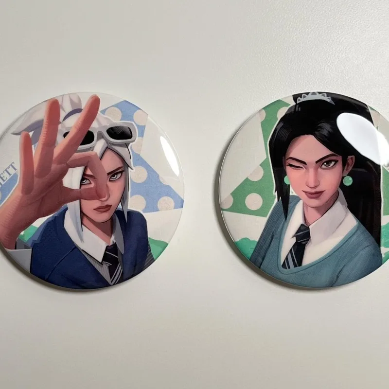 VALORANT игровая периферия, булавки для рисования, фигурка Джетта, жесть, значок, реквизит для косплея, коллекционный агент, игрушки, подарки для мальчиков