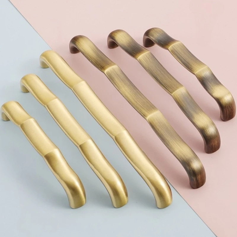 Retro Antik-Bronze Messing Schrankgriffe für Garderobe, Schuhschränke, Schubladen und Küchenzubehör – Detail 5