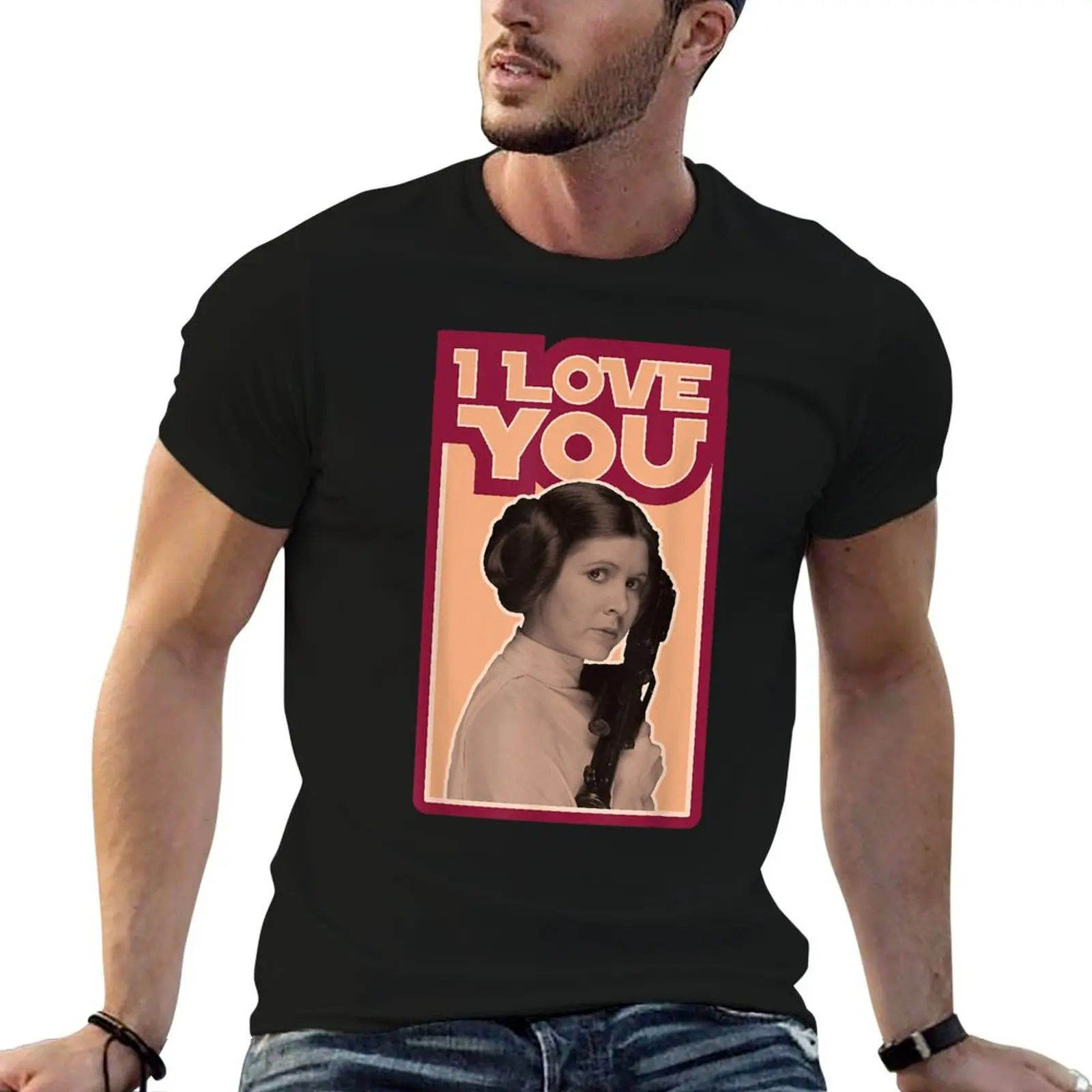Leia I LOVE YOU Iconic Ep. T-Shirt Soft Cotton Print T-Shirt