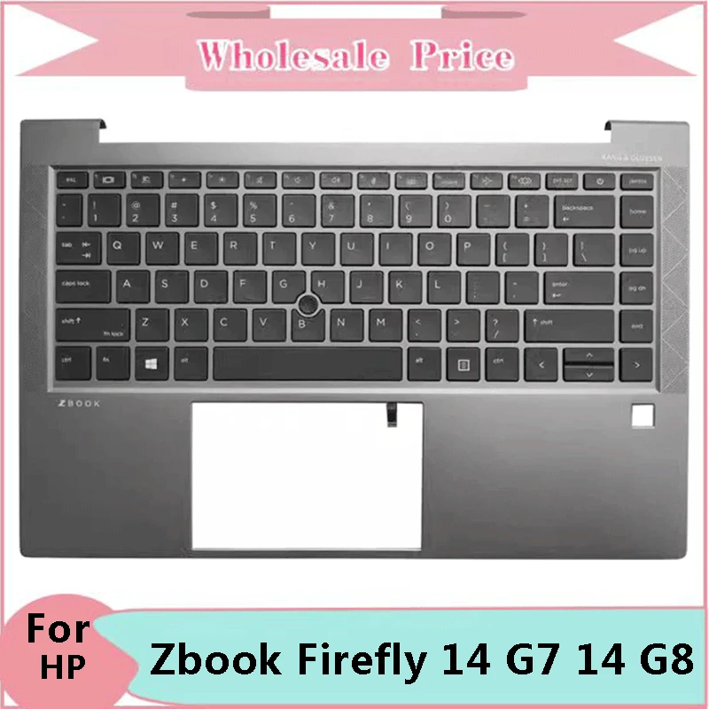 

New Original For HP Zbook Firefly 14 G7 14 G8 Laptop Palmrest Case Keyboard US English Version Upper Cover