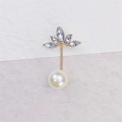 Women's Fashion Brooch Sweater Coat Brooches Pearl Zircon Pins Badge Lapel Pin Jewelry Accessories Brooches for Women