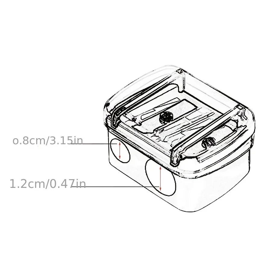 Double Hole Precision Lipstick & Eyeliner Pencil Sharpener