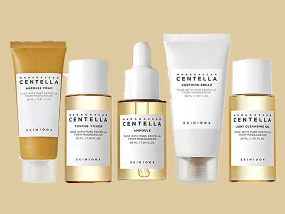 5 قطعة/صندوق Centella Asiatica مجموعة العناية بالبشرة السفر ترطيب الوجه الحبر مصل مهدئا كريم التطهير إصلاح مجموعة العناية بالبشرة