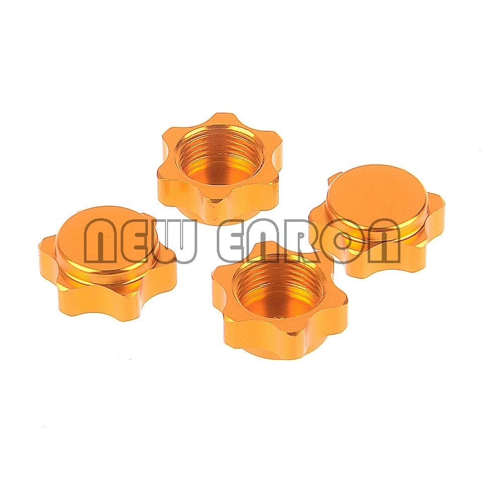 NEW ENRON 4P Aluminum 17MM Wheel Rim Hub Nuts Cover 81212 RC 1/8 Dust Proof  Upgrade Part 80123 1:8