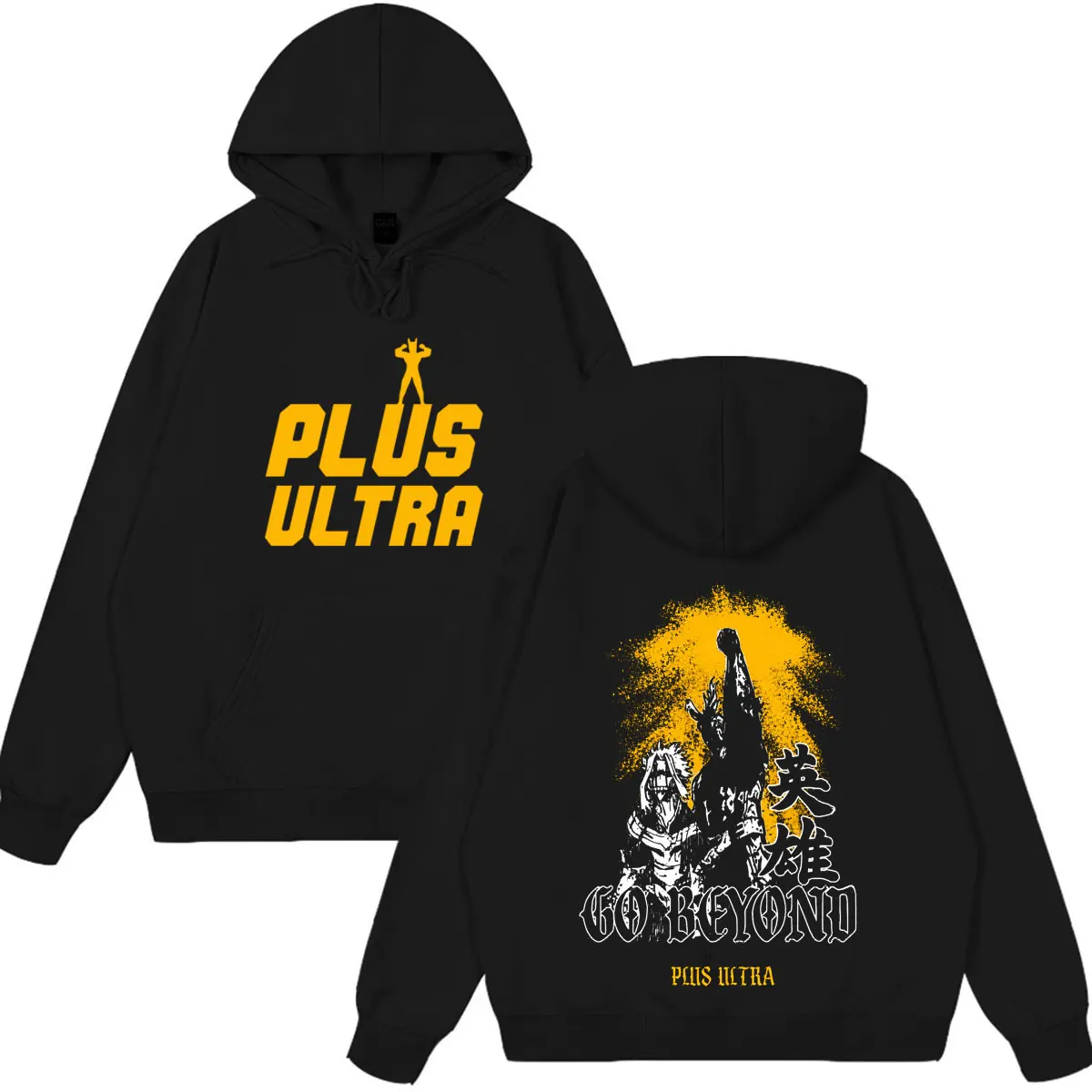 Sudaderas con Capucha de Anime My Hero Academia All Might para Hombre y Mujer, Ropa de Moda, Sudaderas de Manga Larga, Holgadas, Estilo Hip-hop Punk Casual