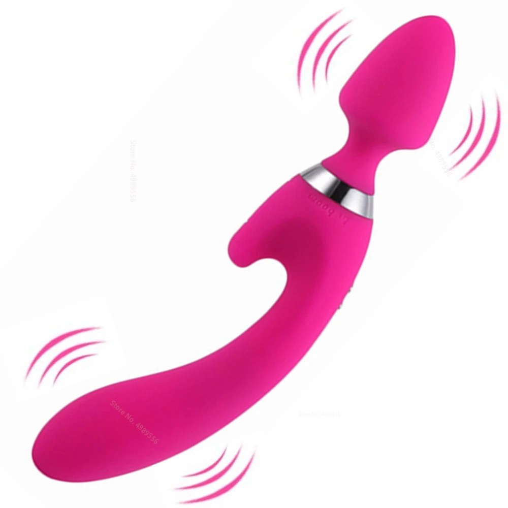 Vibrators Dildo Sex Toys Double-layer Soft Silicone Vibrator Erotic Games Heating Wireless Remote Control Strapon Suction Cup