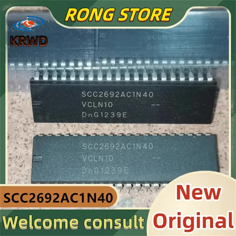 2PCS SCC2692AC1N40  New original SCC2692 SCC2692AC1N DIP40