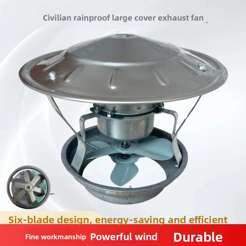 Powerful Chimney Exhaust Fan Draft Inducer Ventilation Anti-Backdraft Stove Blower