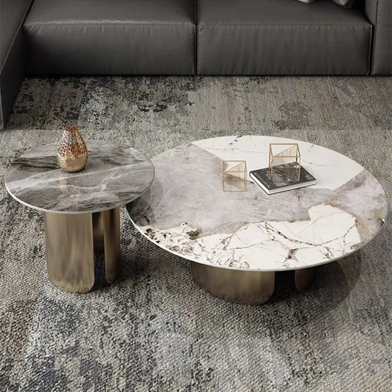 

TT Round Coffee Table Combination Coffee Table Living Room High-end Living Room Home Coffee Table