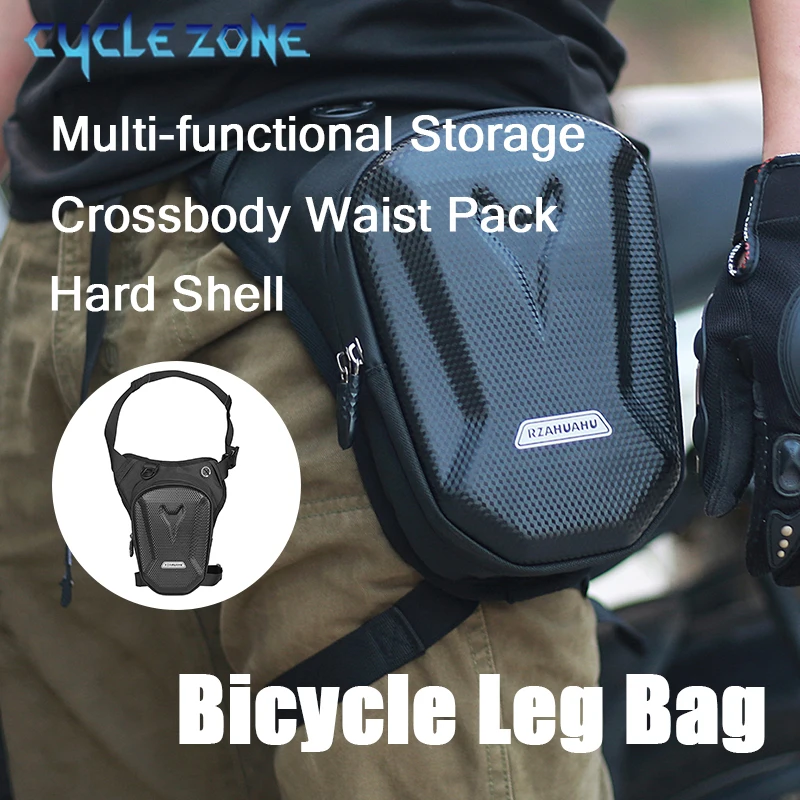 Hard Shell Leg Bag Crossbody Waist Pack Multi-functional Bicycle Cycling Storage Bag Outdoor Riding Fanny Pack Cyling Accessorie