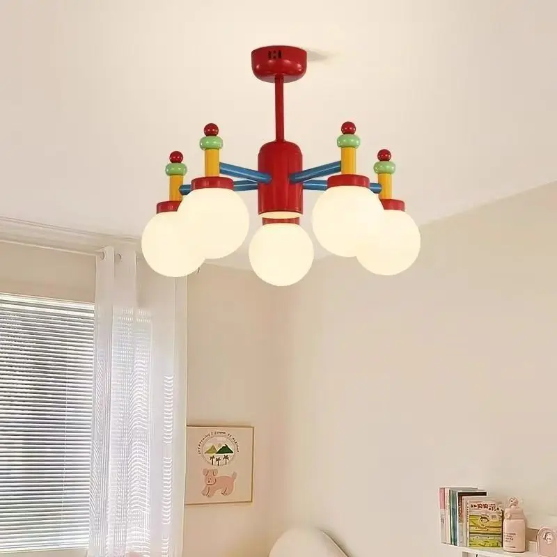 Macaron Memphis Room Pendant Light Designer Creative Glass Ceiling Lamp Children's Room  Nordic  Pendant Lamp