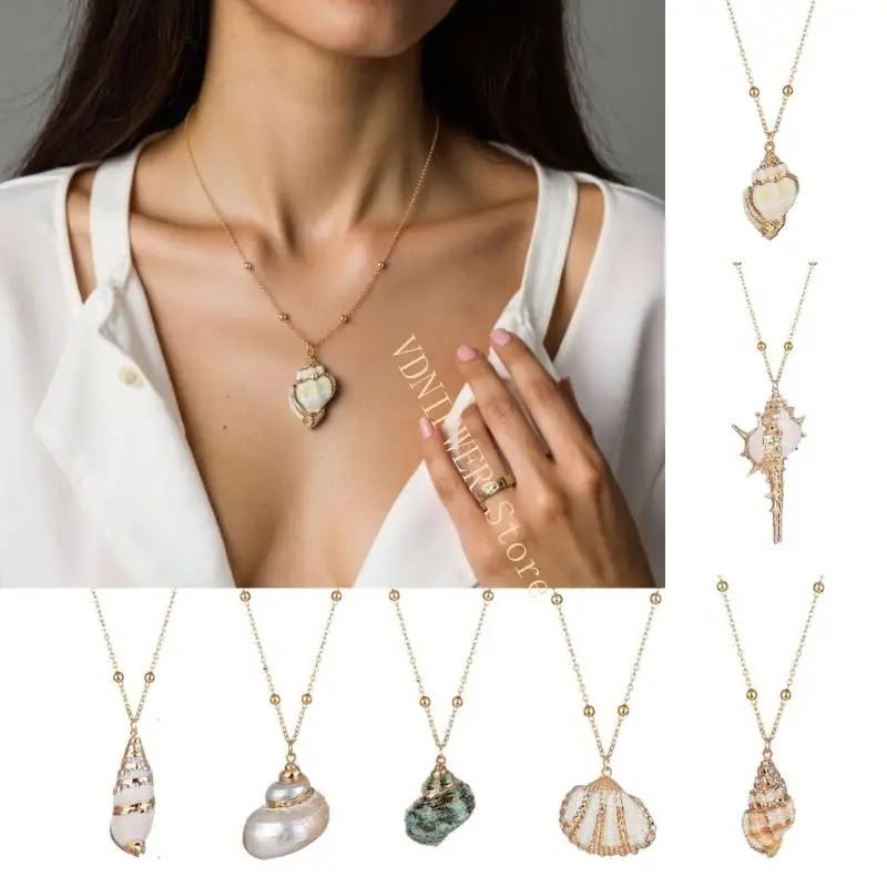 المحيطات الملهم قلادة سحر القلعة طول قابلة للتعديل سلسلة الترقوة الأنيقة أنماط الساحلية ذوي الياقات البيضاء d08e #3