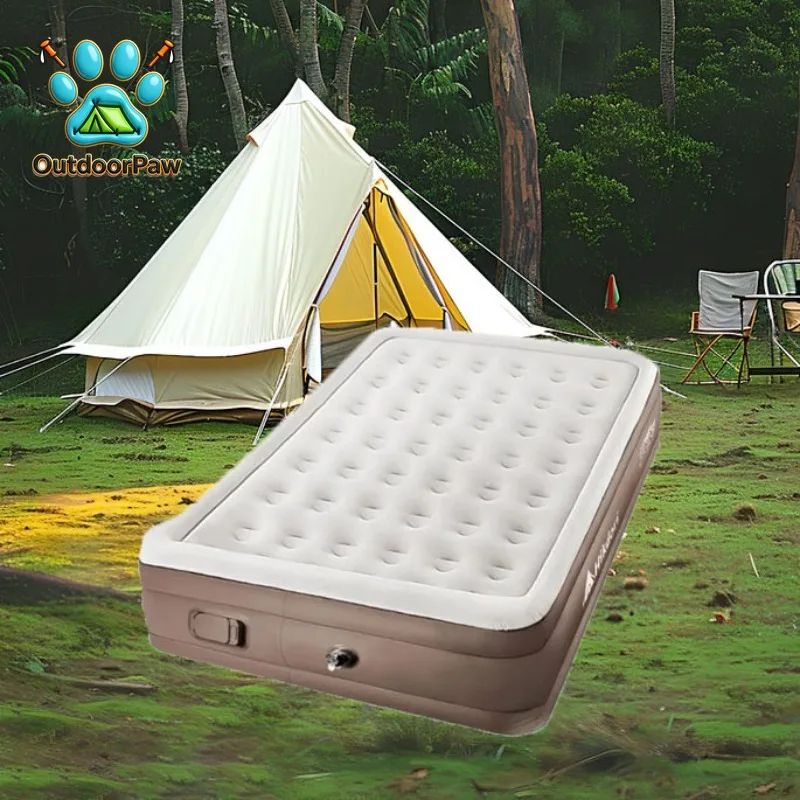 Outdoor Portable Air Mattresses Nature Hike Picnic Comfortable Electric Inflatable Mattress Family Overnight Camping Supplies