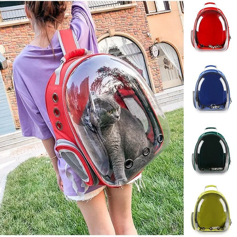 Mochila transportadora transpirable tipo cápsula para gatos y perros - imagen 5