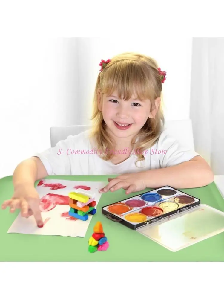85AE Multifunctional Foldable Kids Drawing Board Reusable Silicone Art Pad Painting Mat For Creative Play