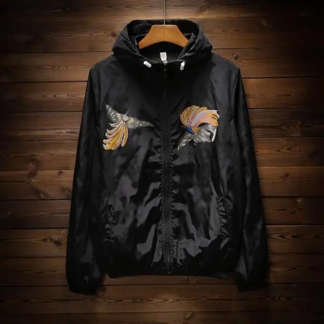 Ultra-Thin Summer Printed Outdoor Beachwear Men's Windbreaker Women's ort Jaet Pure White Lightweight Sports Coat