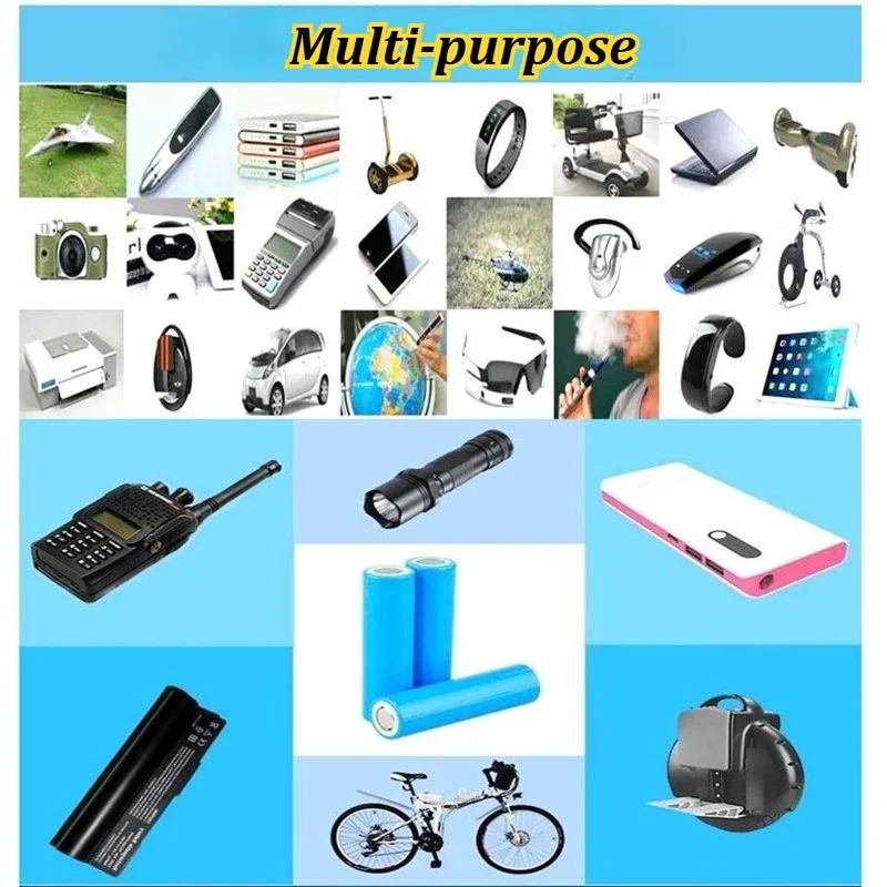 3-10Pcs 3.7V 800mAh 14500 AA Size Li-ion Rechargeable Battery for Smart Lock Flashlight with High Drain Flat/Top Button Top