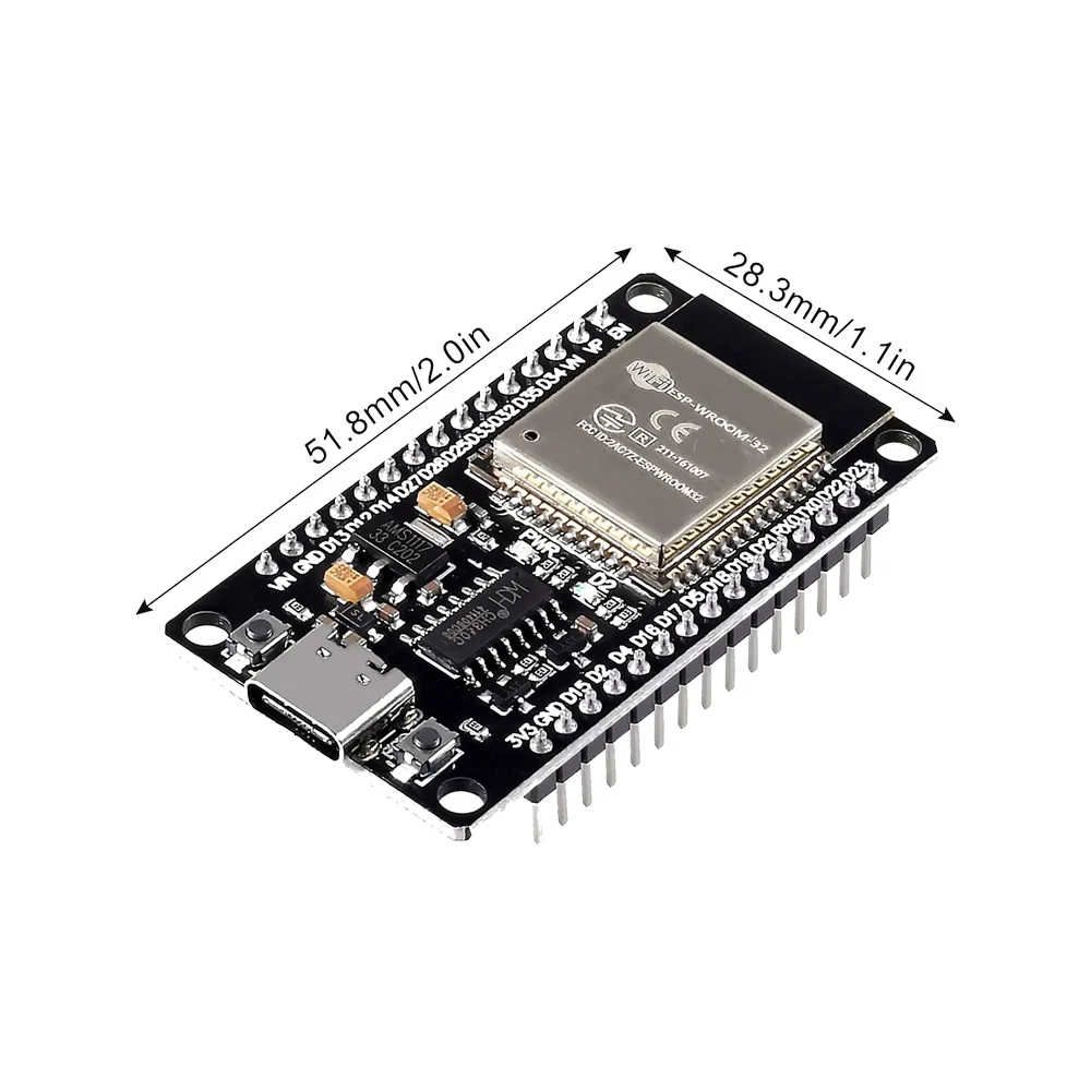 ESP32 ESP32S ESP-32 ESP-32S Type-C Development Board WiFi+Bluetooth Ultra-Low Power Consumption Dual Core 30Pin