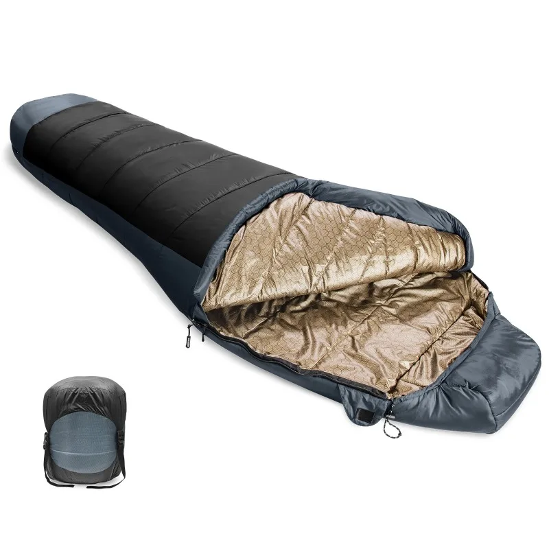 

Winter Outdoor Camping Sleeping Bag, Plant Velvet Graphene Thermal Fabric, Mummy Style Warm Sleeping Bag