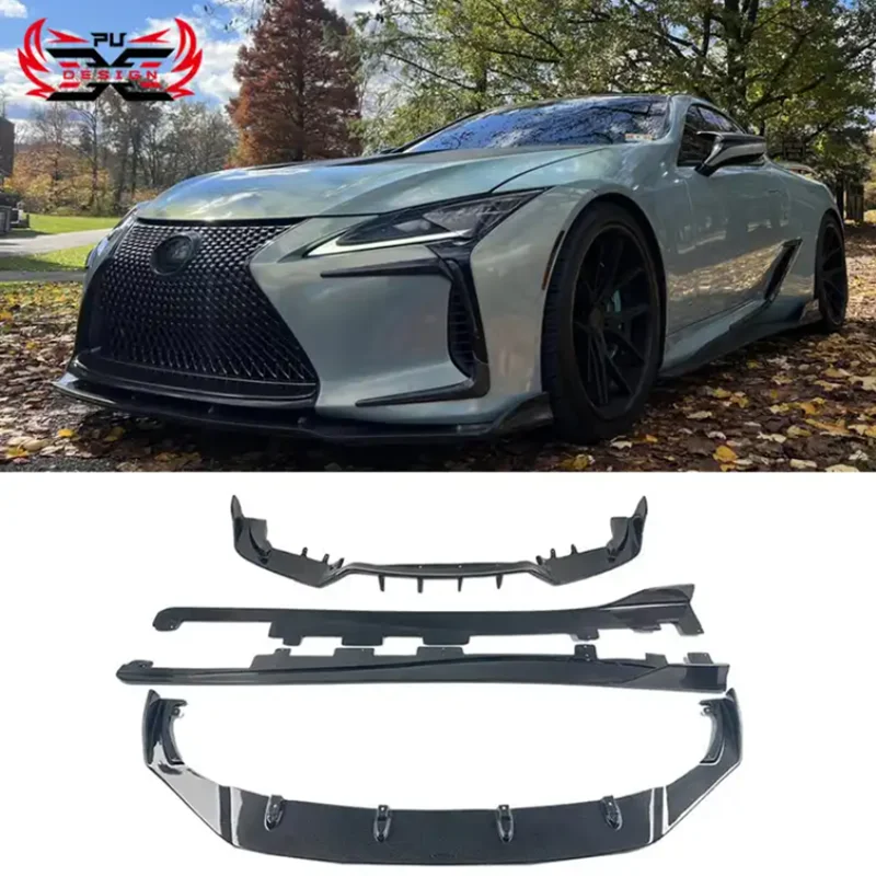 

High Quality For Lexus LC500 LC500H Carbon Fiber Front Bumper Lip Front Splitter Rear Diffuser Rear Bumper Side Skirts Bodykit