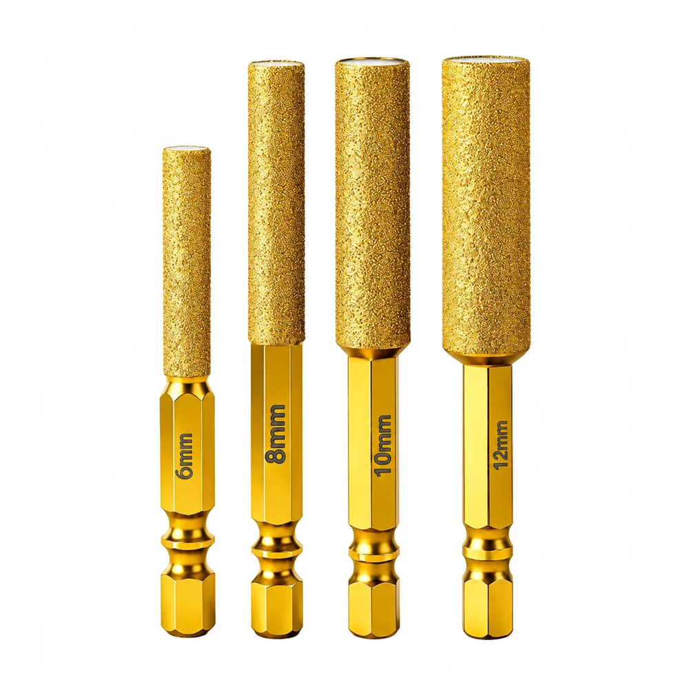 Diamond Core Drill Bits Hex Shank Dry Drilling Hole Saw Set for Ceramic Tile Granite Marble Cutting Tool