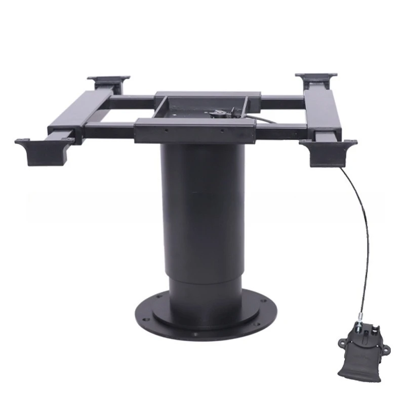 

RV folding table legs RV high and low trailer pneumatic bed adjustment four left and right desktop table rack can be rotated