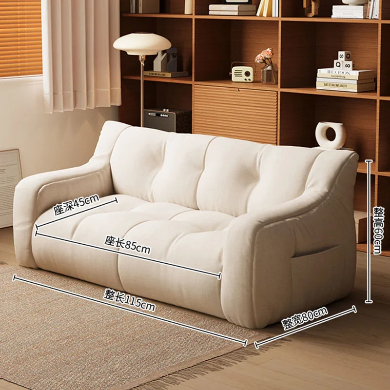 Modern Small Sofa Lazy Leisure Balcony Floor Luxury Home Sofa Recliner Italian Living Room Sofás Para Salón Postmodern Furniture