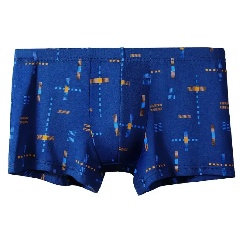 

5PCS Men's pure cotton underwear, men's loose and comfortable large-sized boxer pants, summer comfortable and sporty four-corner
