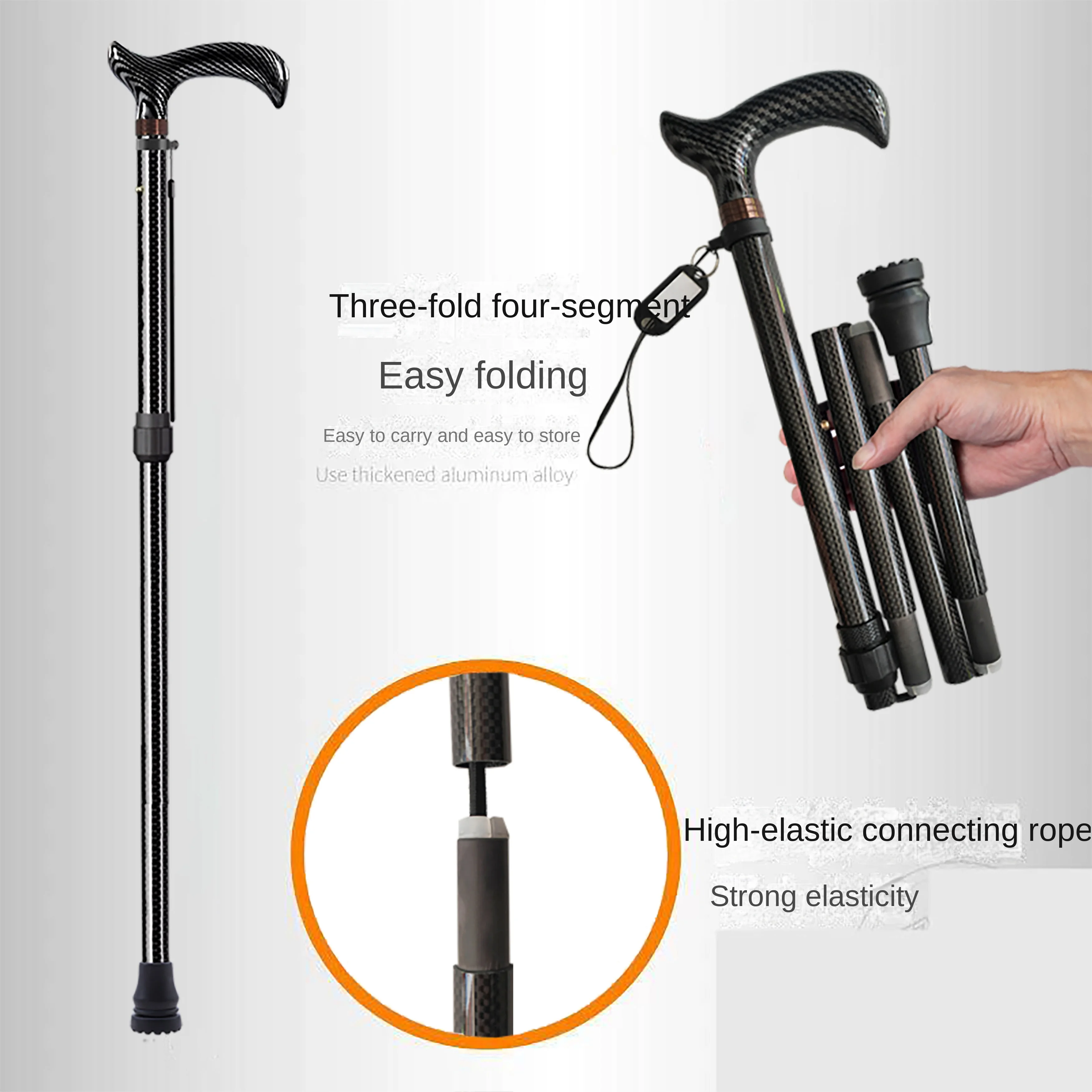 Carbon Fiber Folding Extendabl - Trekking Pole Carbon recension och pris