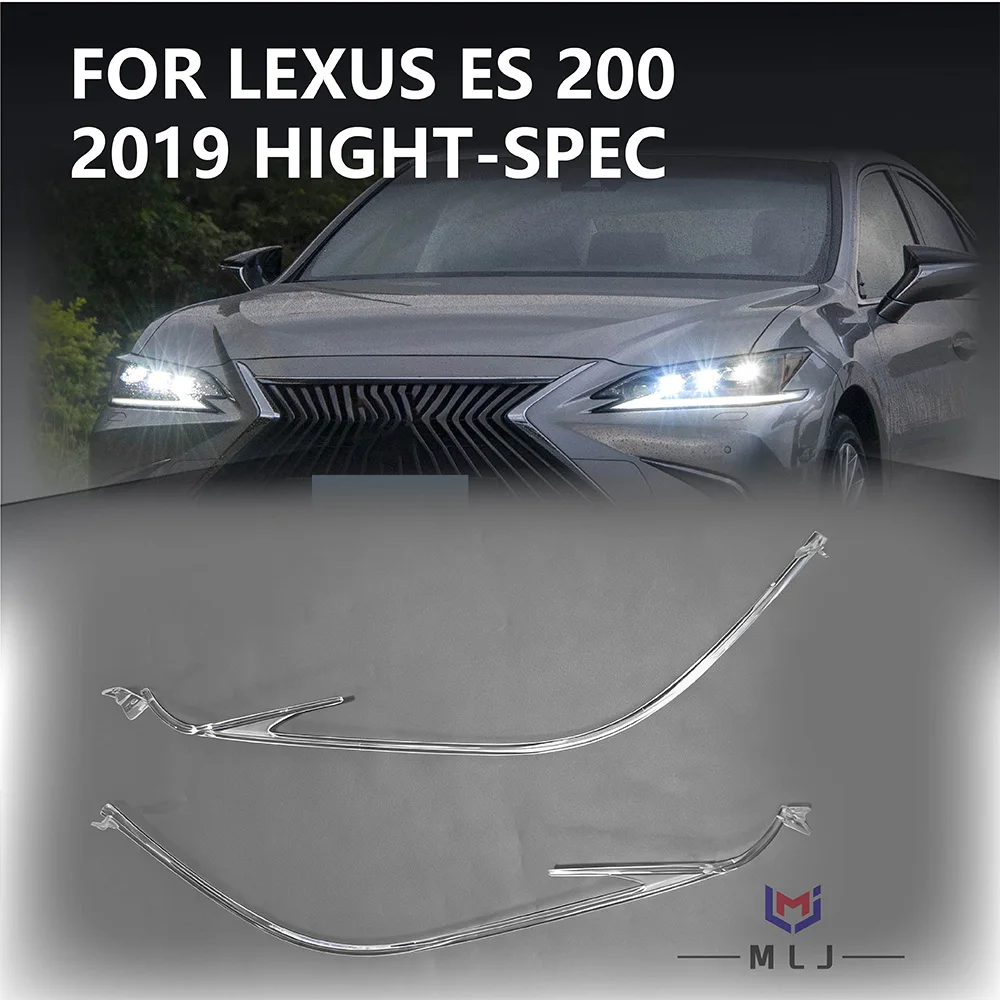 

Для Lexus ES300 ES200 2019: Высококачественная акриловая трубка для фар, световодная полоса DRL, трубка для ангельских глазок, автомобильные аксессуары
